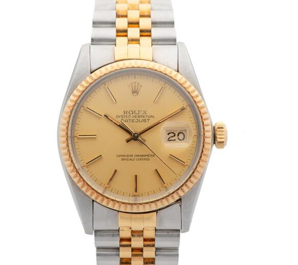 The gold and steel Datejust is very recognizable and classical.