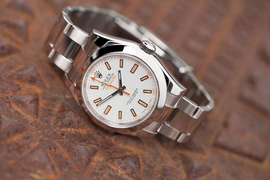 The 40mm replica watch is made from polished Oystersteel.